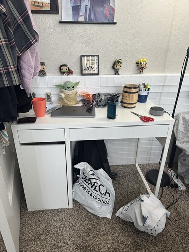 Ikea table with - , chair